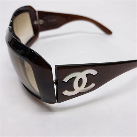 chanel oversized sunglasses womens|Chanel sunglasses with on top.